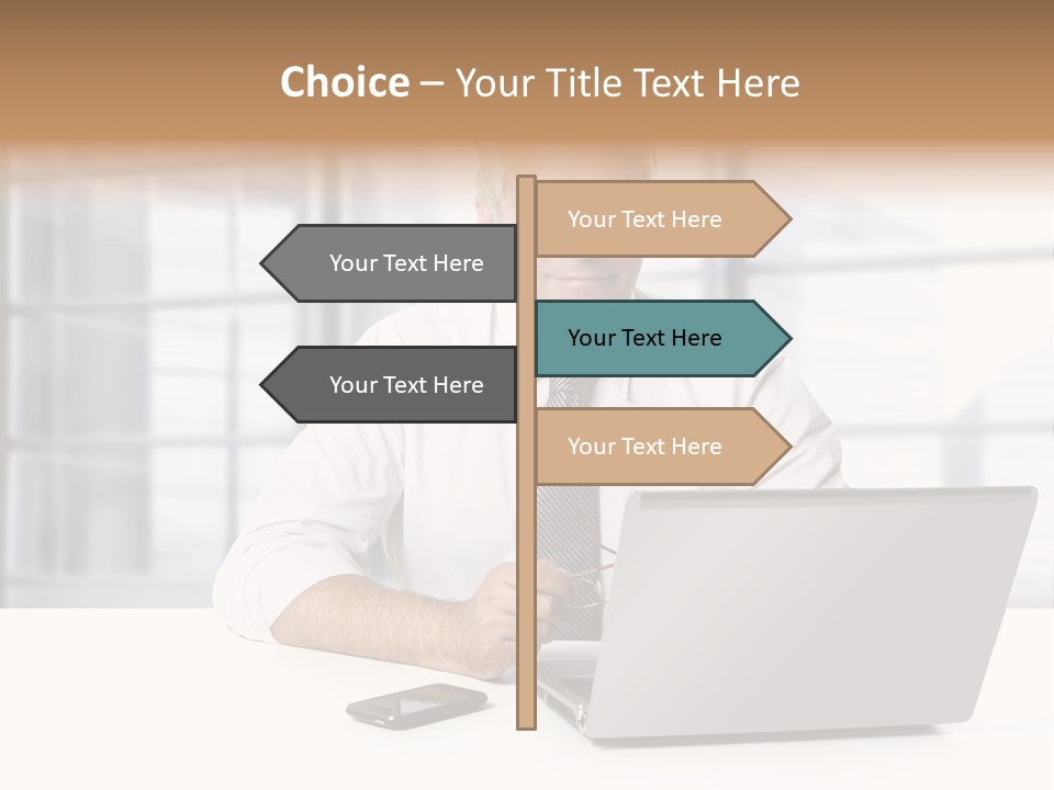 Sit People Mobile PowerPoint Template