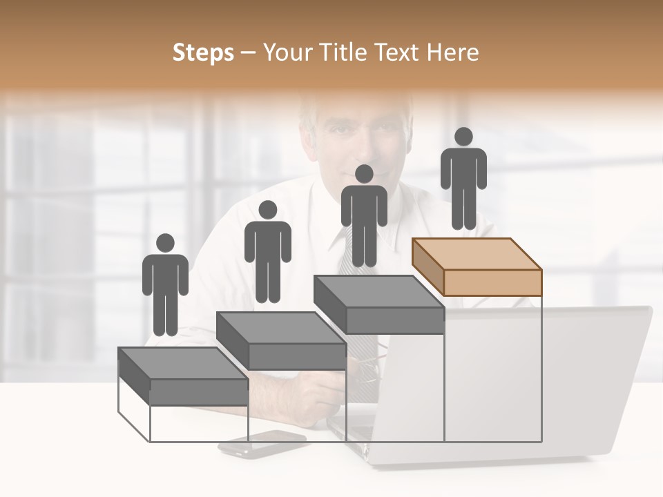 Sit People Mobile PowerPoint Template