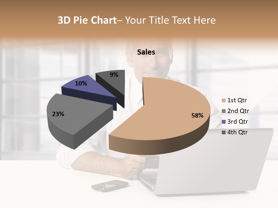 Sit People Mobile PowerPoint Template