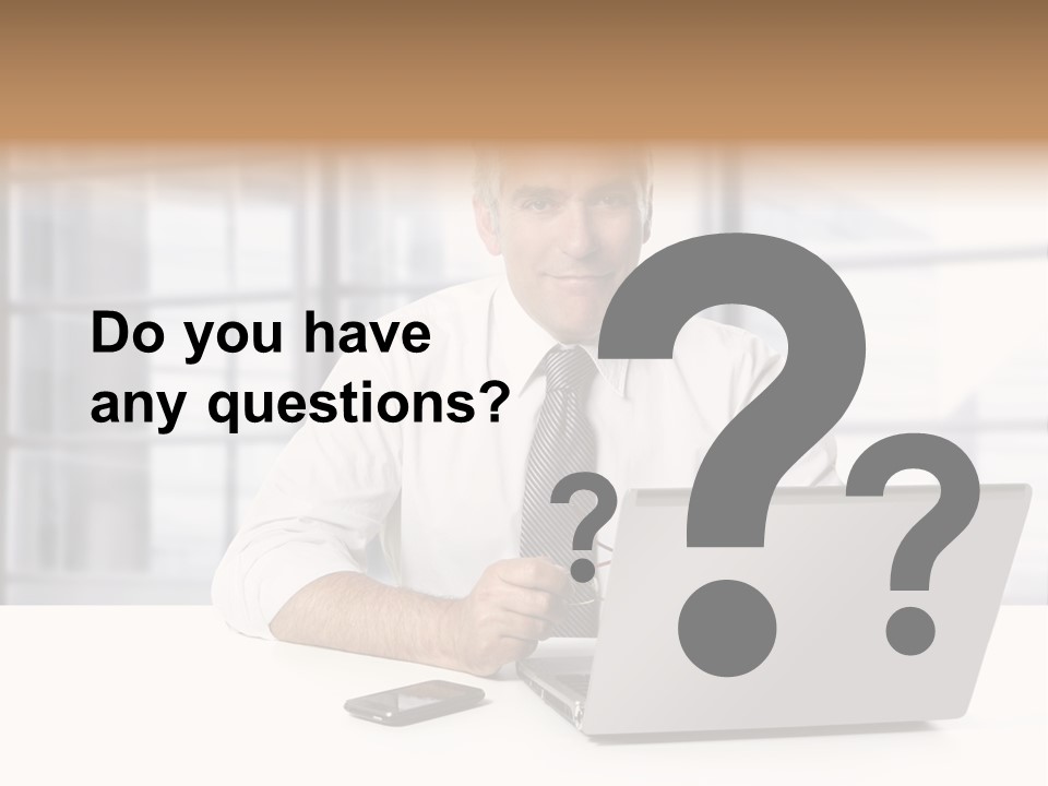 Sit People Mobile PowerPoint Template