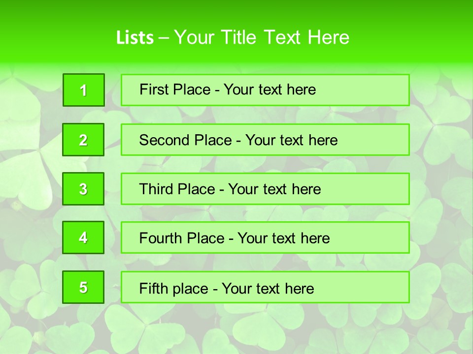 Ecology Irish Day PowerPoint Template