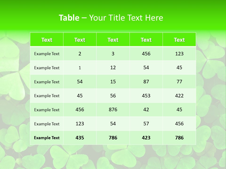 Ecology Irish Day PowerPoint Template