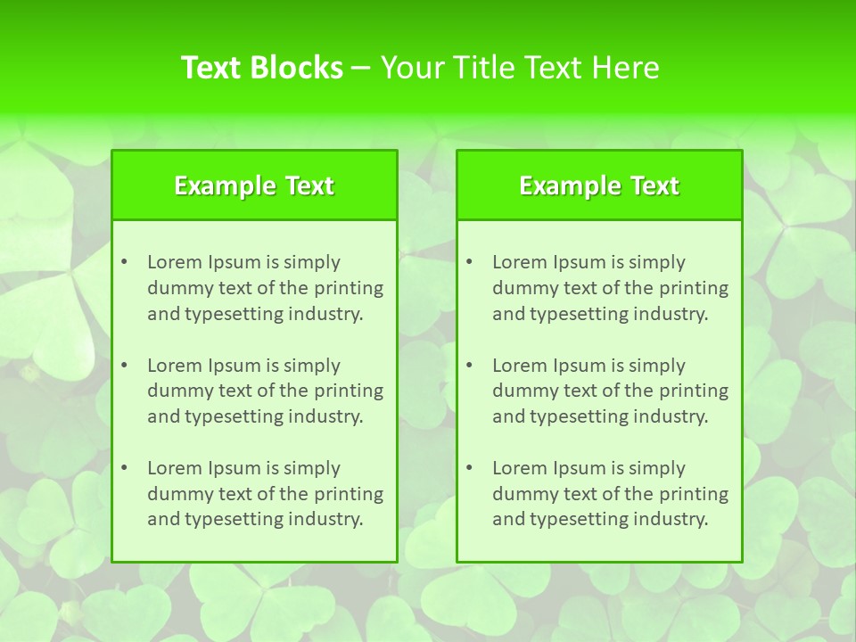 Ecology Irish Day PowerPoint Template