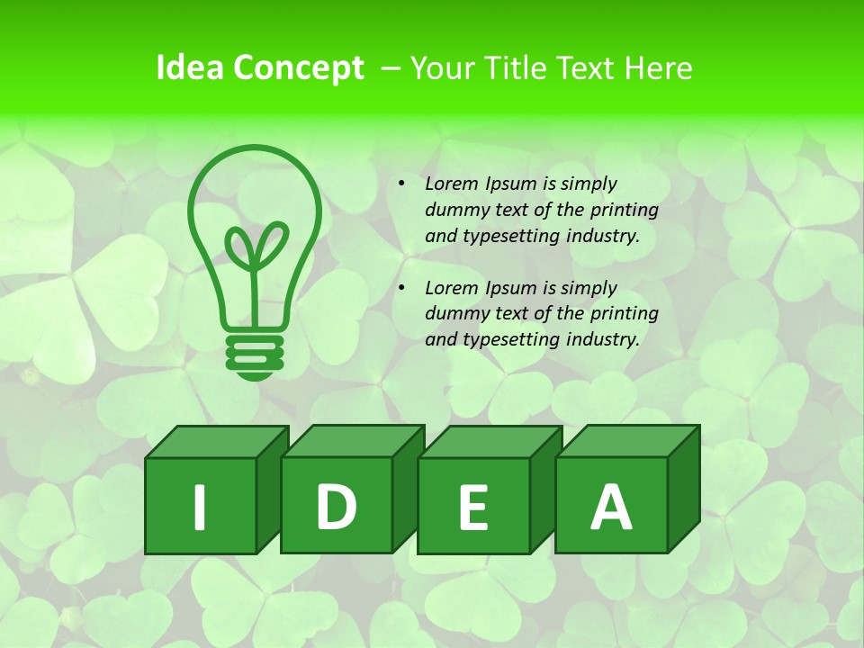 Ecology Irish Day PowerPoint Template