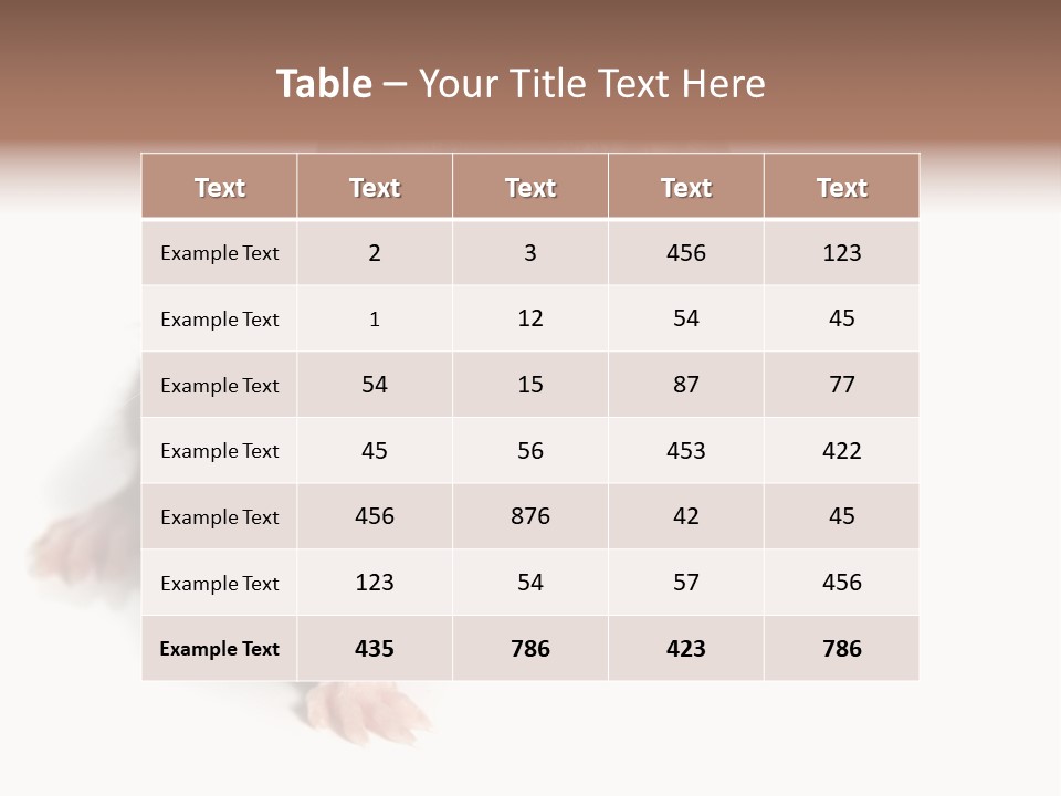 Background Tail Fluffy PowerPoint Template