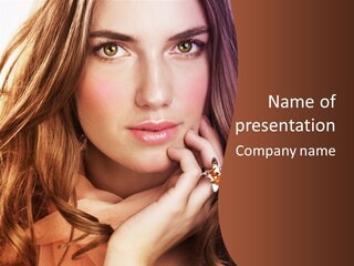 Gemstone Girl Gorgeous PowerPoint Template