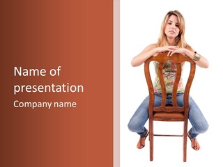 Elegance Chair Woman PowerPoint Template