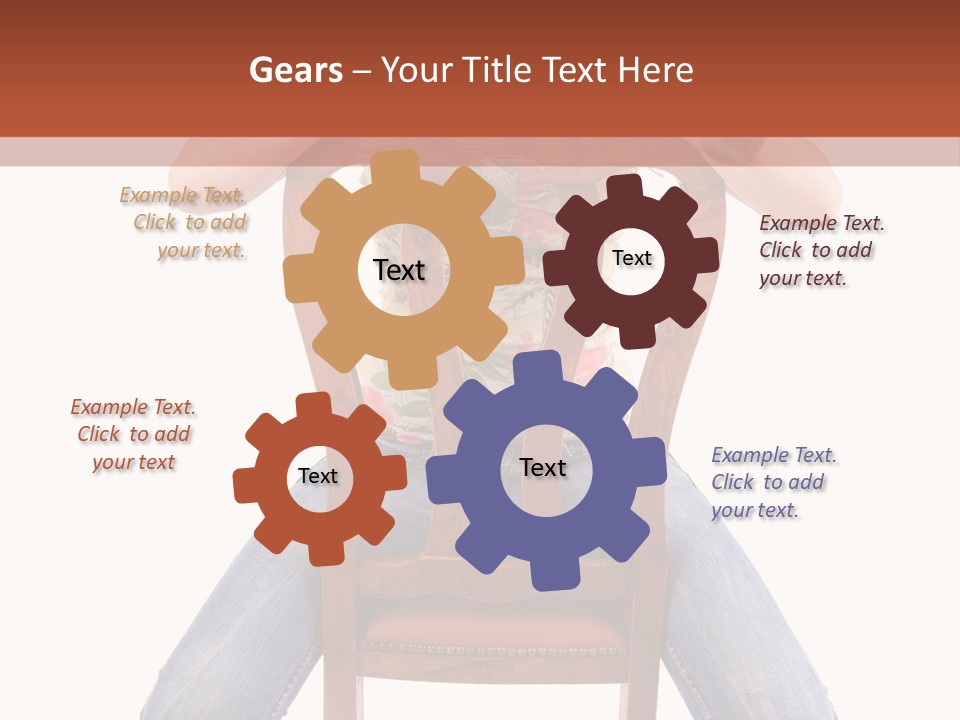 Elegance Chair Woman PowerPoint Template