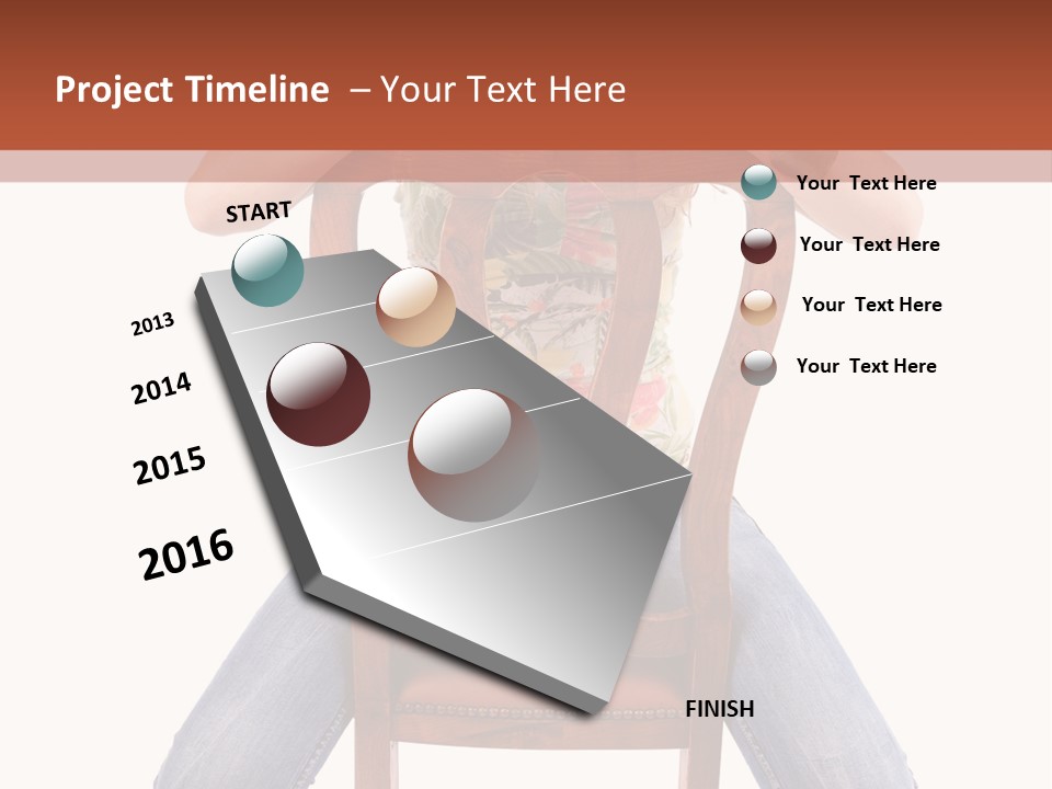 Elegance Chair Woman PowerPoint Template