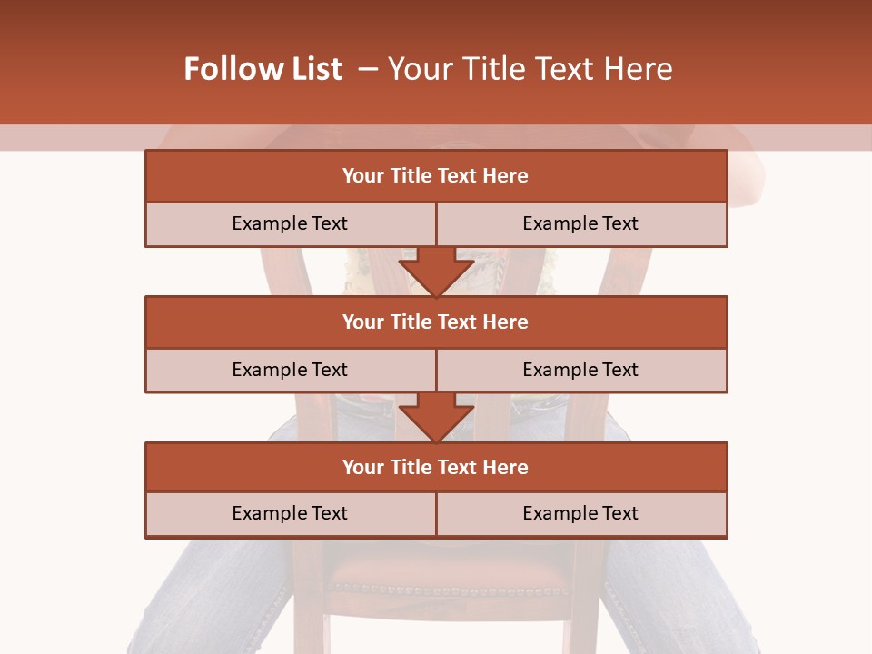 Elegance Chair Woman PowerPoint Template