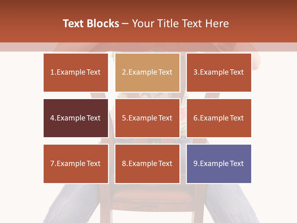 Elegance Chair Woman PowerPoint Template