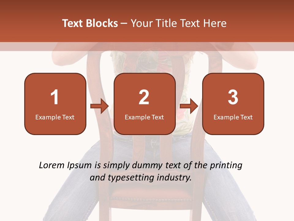 Elegance Chair Woman PowerPoint Template