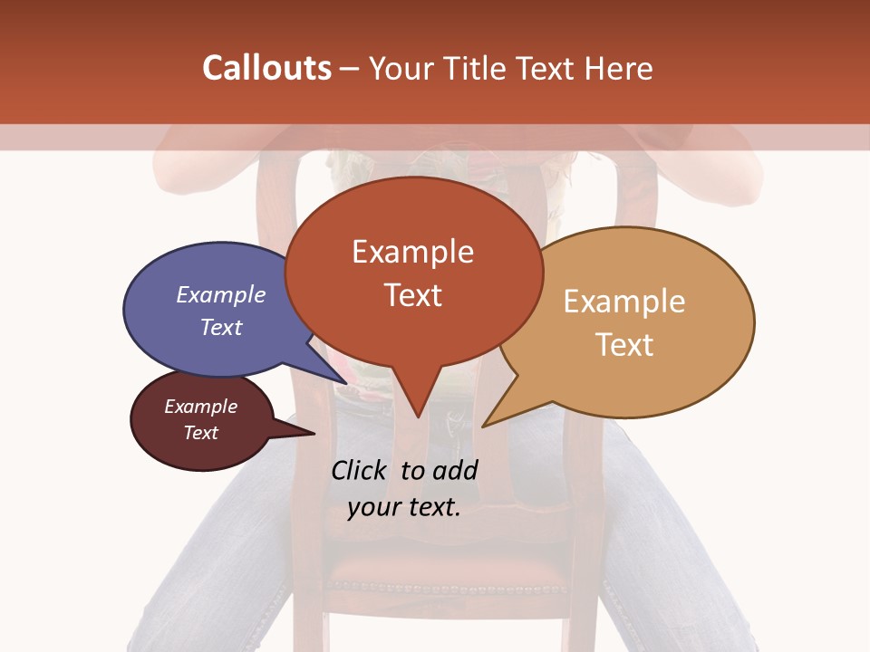 Elegance Chair Woman PowerPoint Template