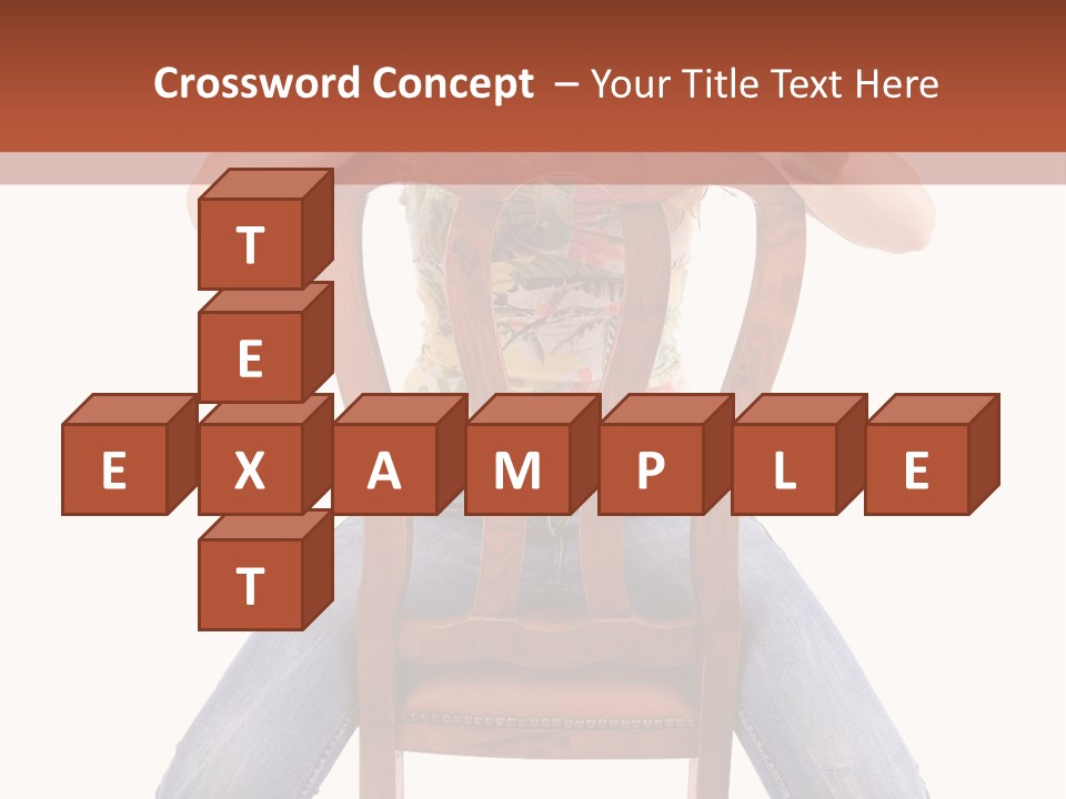 Elegance Chair Woman PowerPoint Template