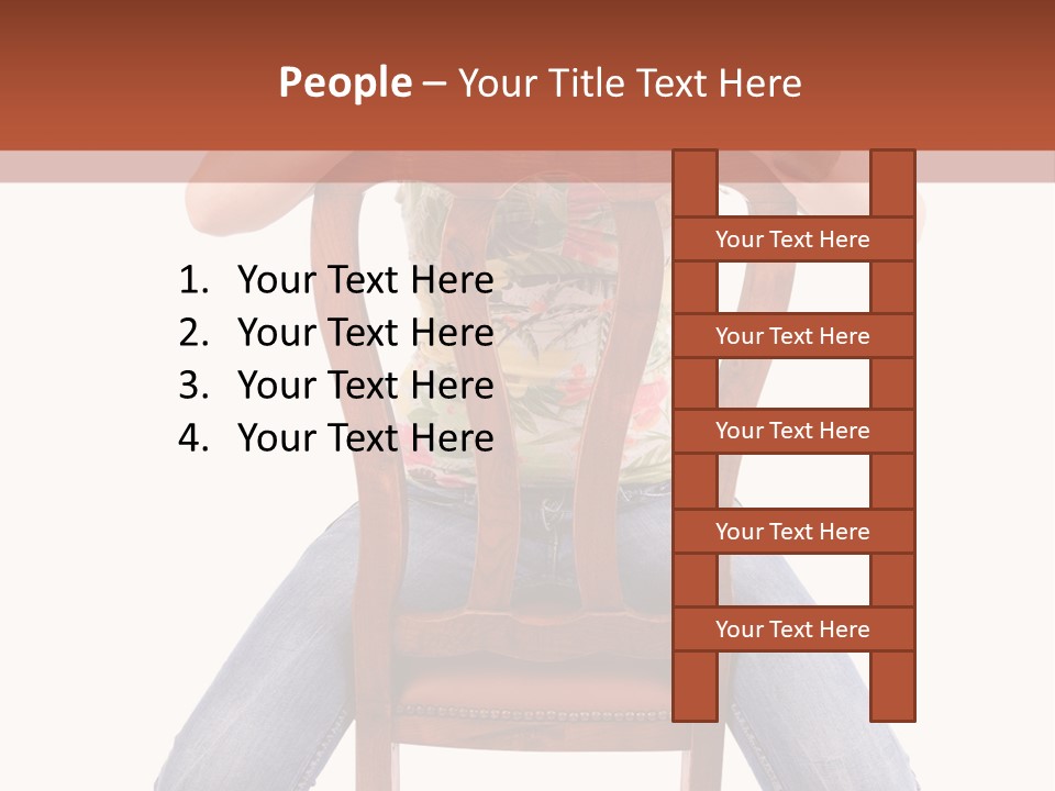 Elegance Chair Woman PowerPoint Template
