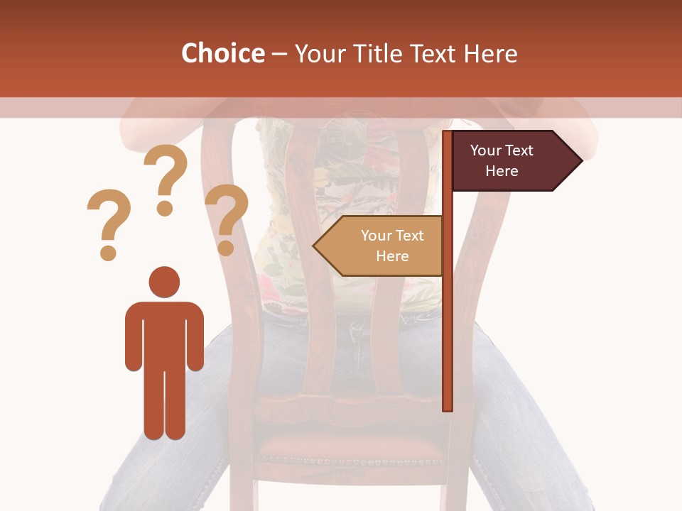 Elegance Chair Woman PowerPoint Template
