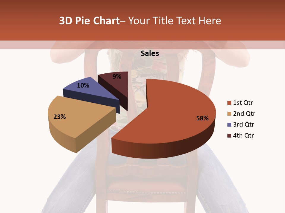 Elegance Chair Woman PowerPoint Template