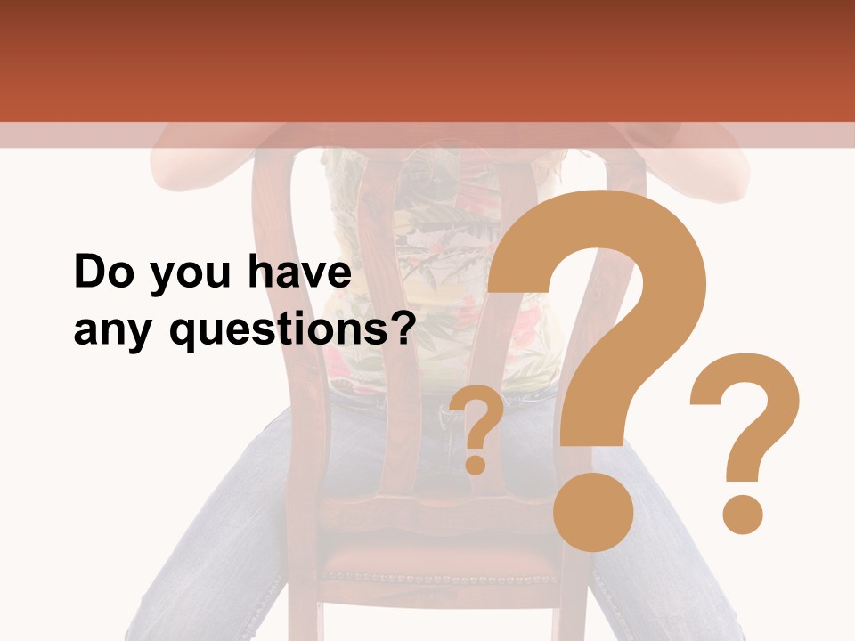 Elegance Chair Woman PowerPoint Template