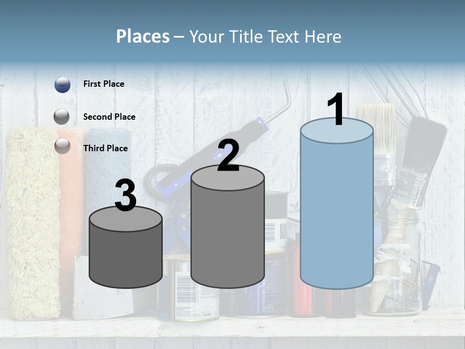 Items Bristle Indoors PowerPoint Template