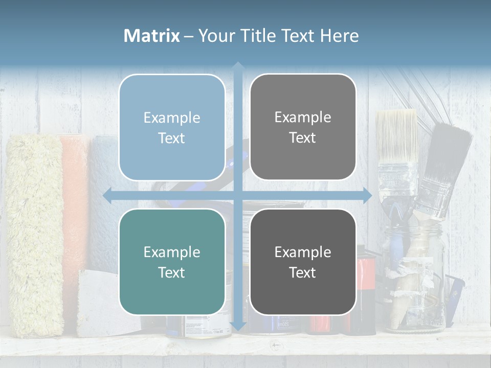 Items Bristle Indoors PowerPoint Template