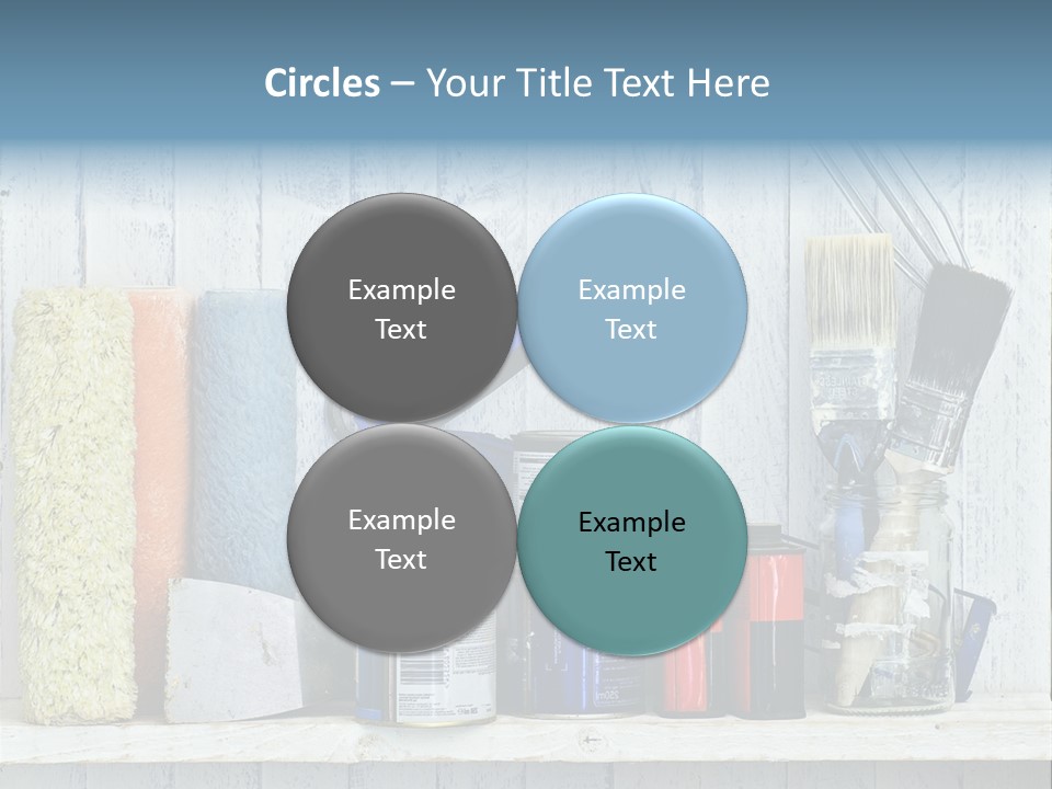 Items Bristle Indoors PowerPoint Template