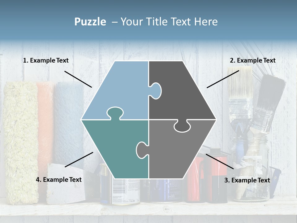 Items Bristle Indoors PowerPoint Template