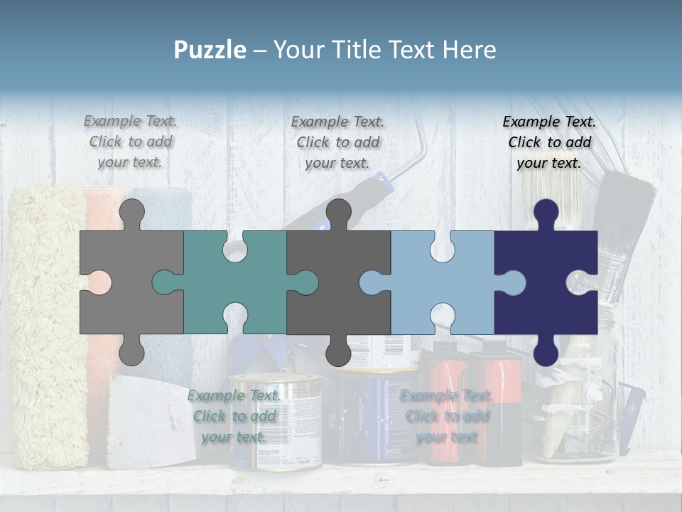 Items Bristle Indoors PowerPoint Template