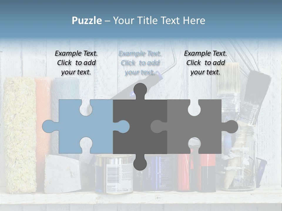 Items Bristle Indoors PowerPoint Template