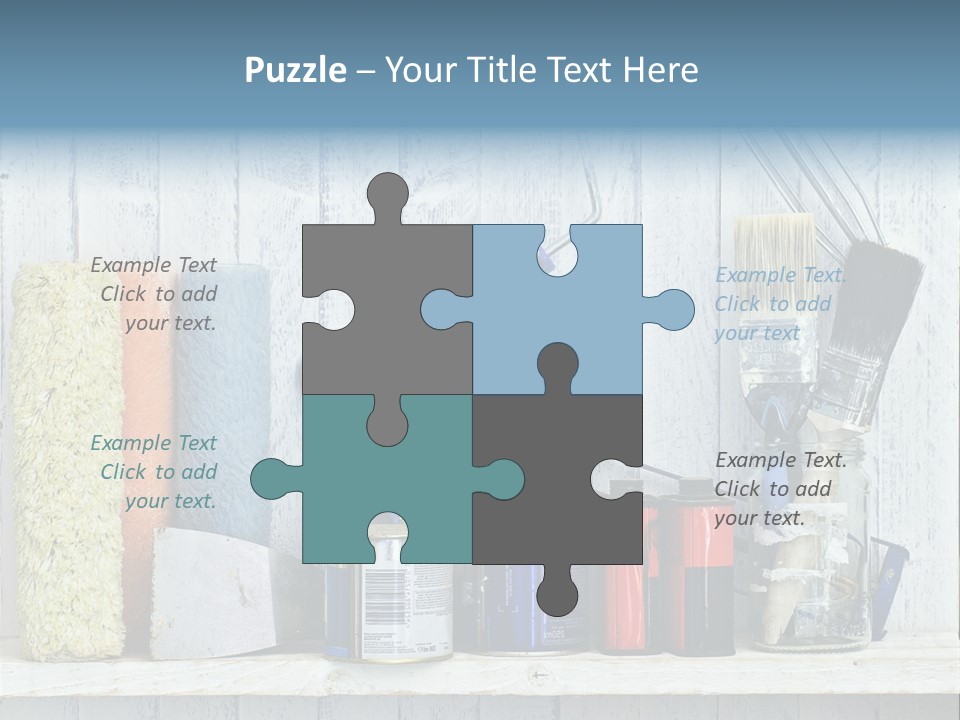 Items Bristle Indoors PowerPoint Template