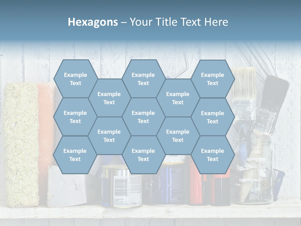 Items Bristle Indoors PowerPoint Template