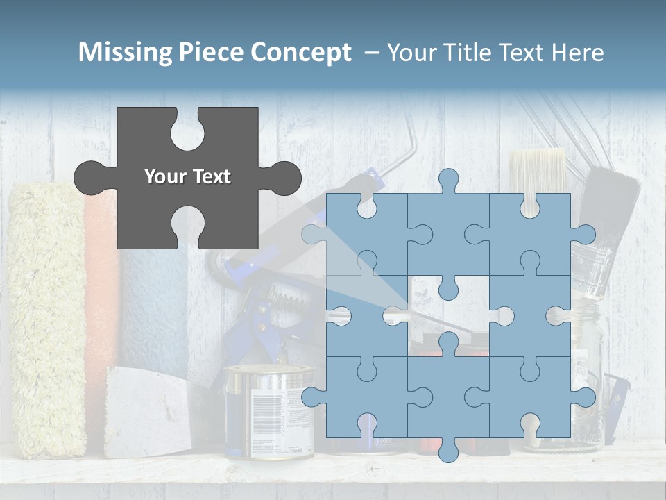 Items Bristle Indoors PowerPoint Template