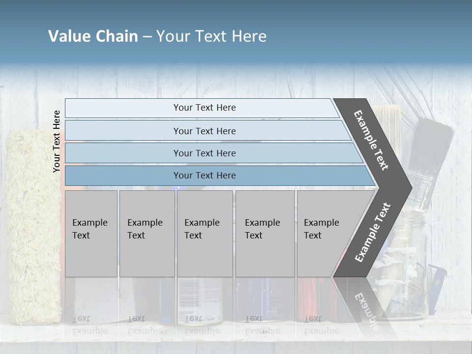 Items Bristle Indoors PowerPoint Template
