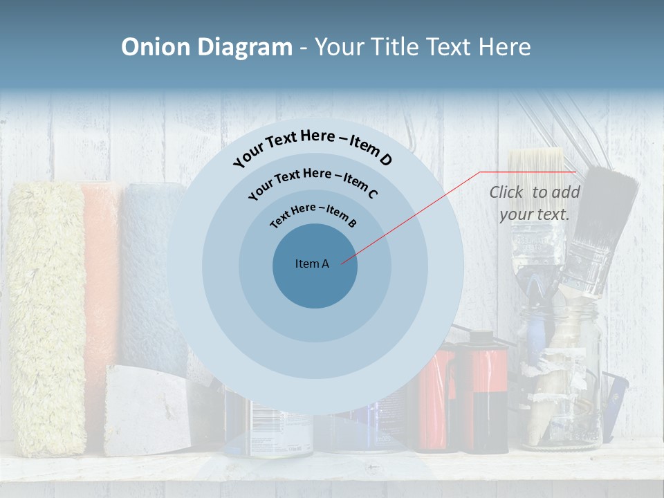 Items Bristle Indoors PowerPoint Template