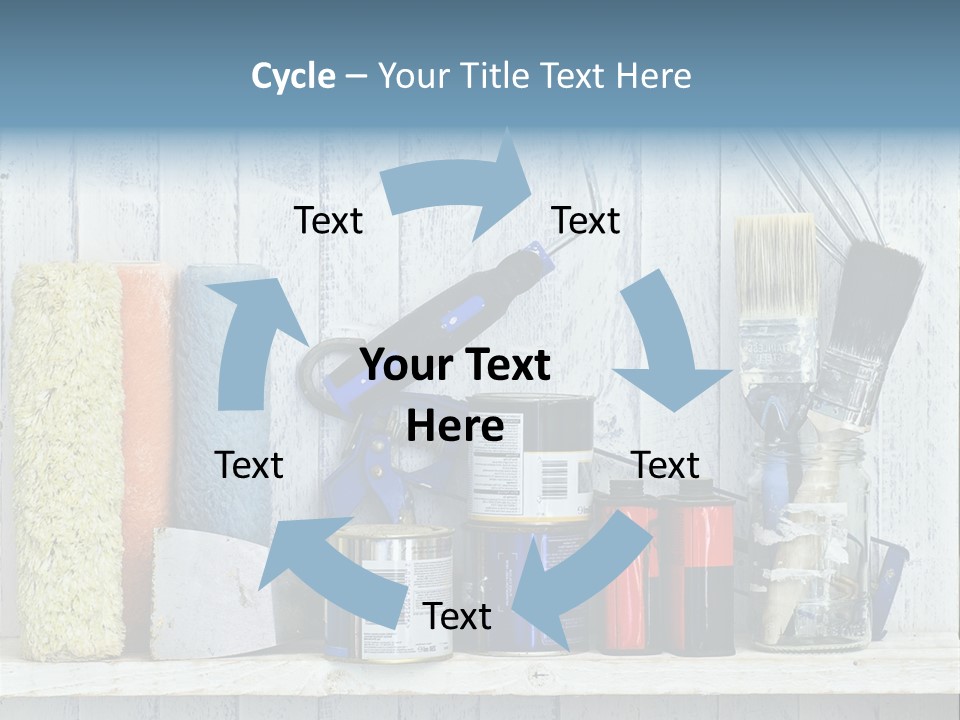 Items Bristle Indoors PowerPoint Template