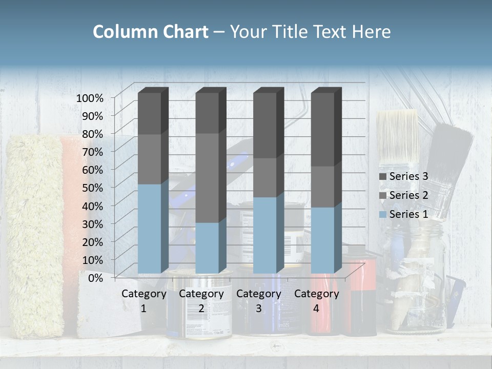 Items Bristle Indoors PowerPoint Template