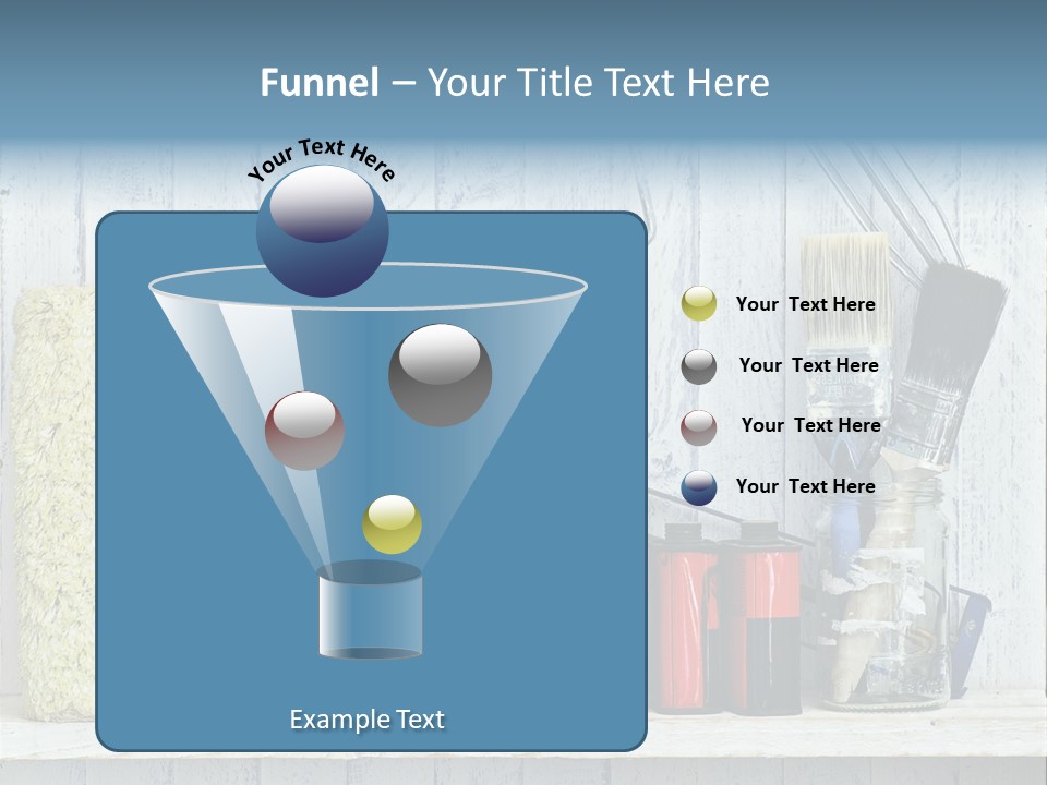 Items Bristle Indoors PowerPoint Template