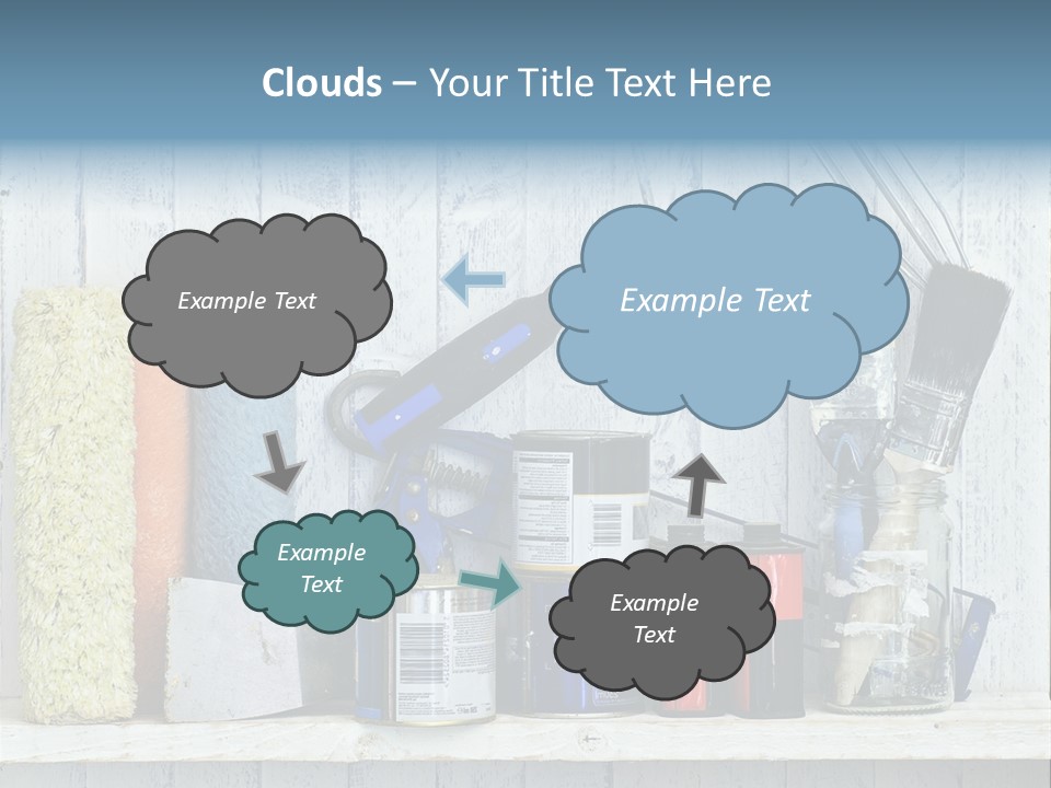 Items Bristle Indoors PowerPoint Template