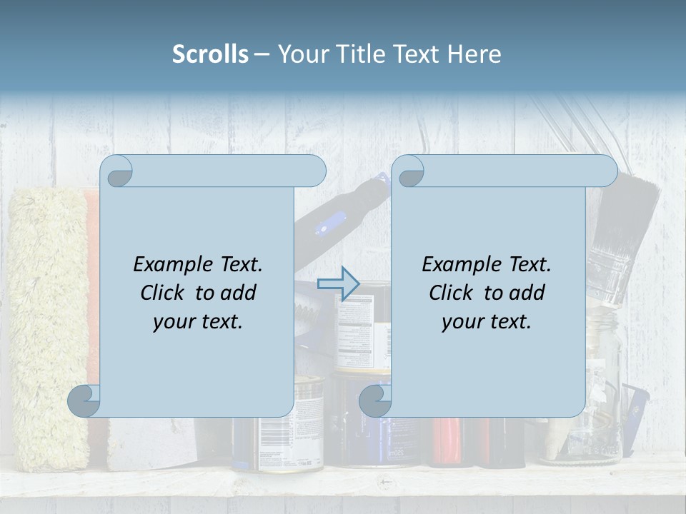 Items Bristle Indoors PowerPoint Template