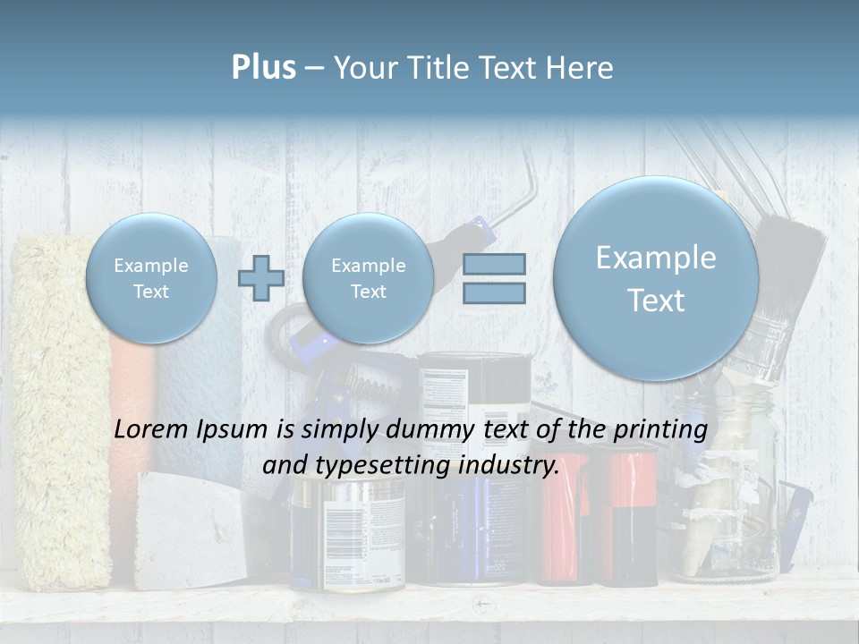 Items Bristle Indoors PowerPoint Template