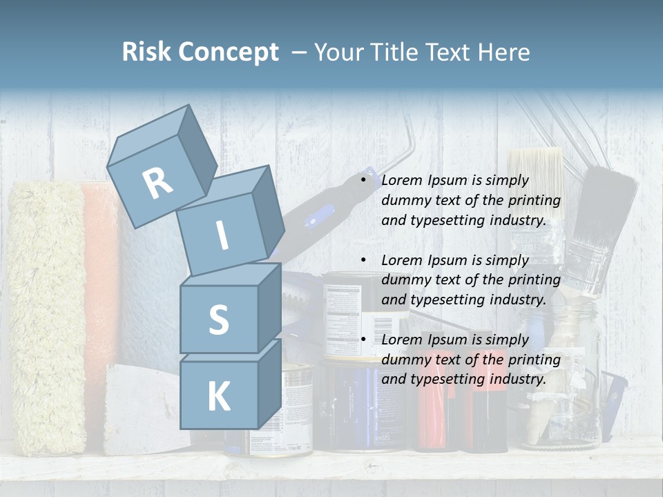 Items Bristle Indoors PowerPoint Template