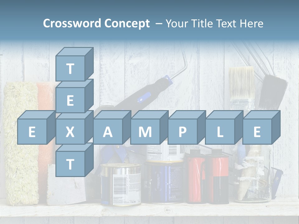 Items Bristle Indoors PowerPoint Template