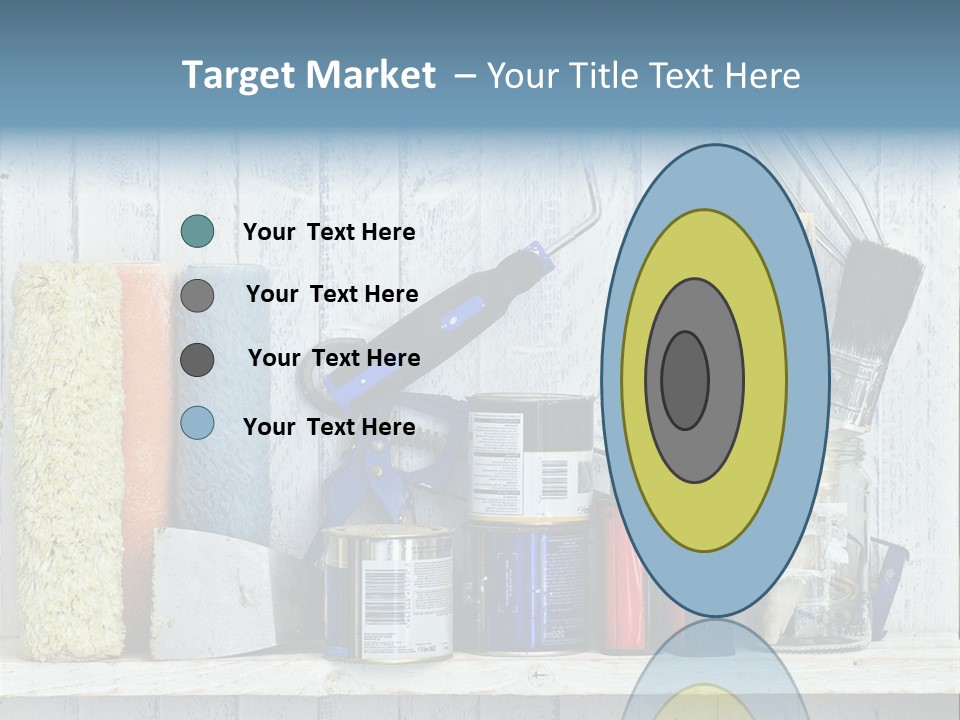 Items Bristle Indoors PowerPoint Template