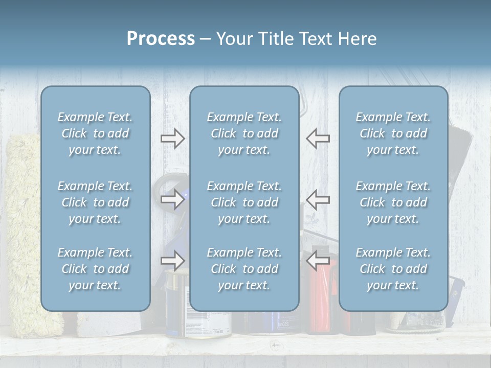Items Bristle Indoors PowerPoint Template