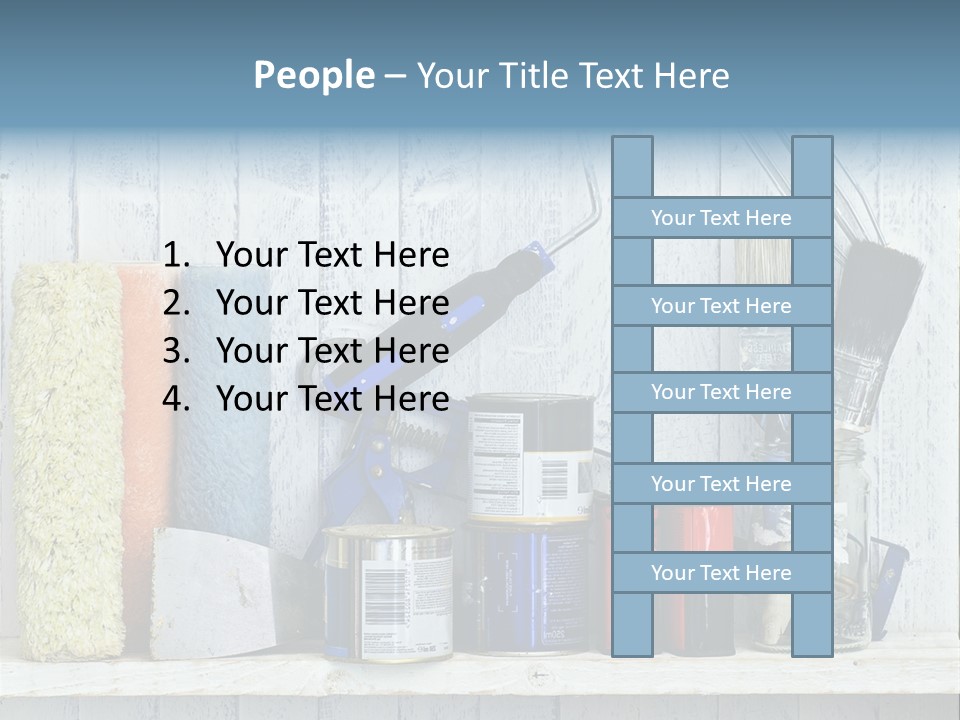Items Bristle Indoors PowerPoint Template