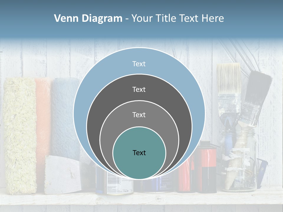 Items Bristle Indoors PowerPoint Template