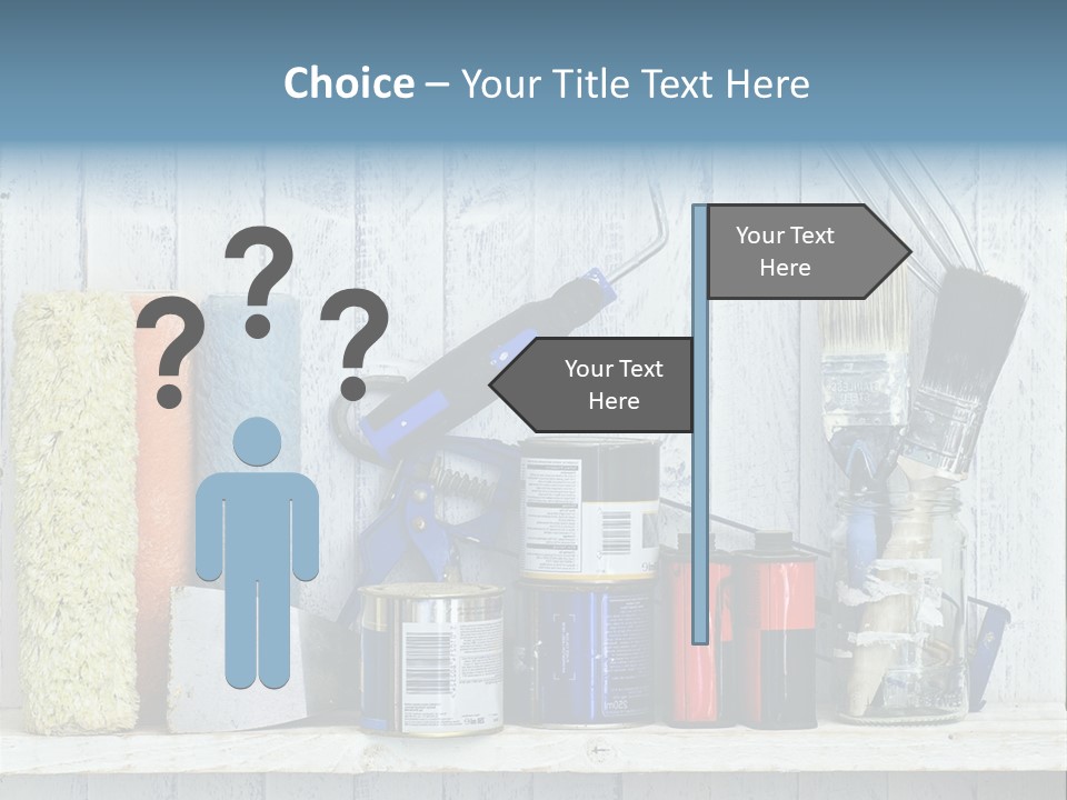 Items Bristle Indoors PowerPoint Template