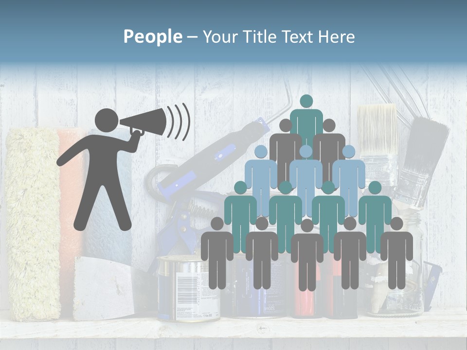 Items Bristle Indoors PowerPoint Template