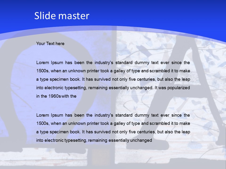 Glass Art Faith PowerPoint Template