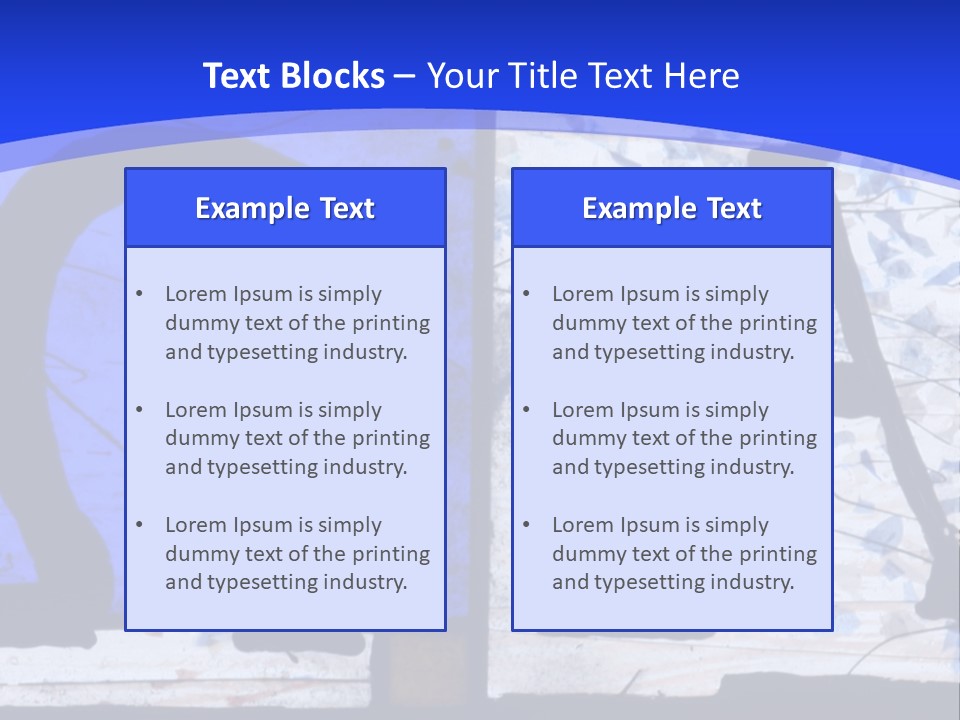 Glass Art Faith PowerPoint Template