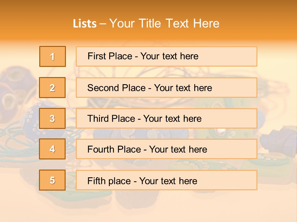 Handmade Art Accessories PowerPoint Template